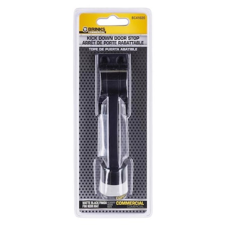 Brinks Commercial Brinks Commercial Steel Matte Brass/Black Kick-Down Door Holder Mounts to door 1 in. BC41020